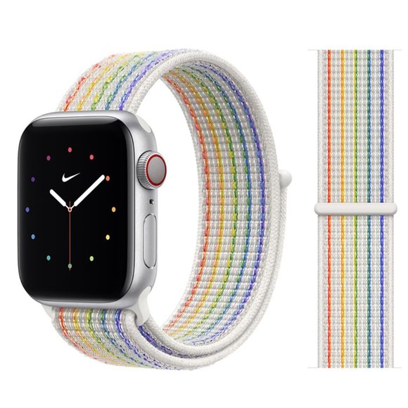 NEW RAINBOW Breathable Strap Loop  For Apple Watch - Picture 1 of 4